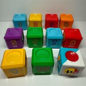 Fisher Price Laugh & Learn Sensory Blocks Lot of 11 Baby Toddler Toys Numbers